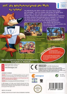 Spy Fox in Dry Cereal box cover back